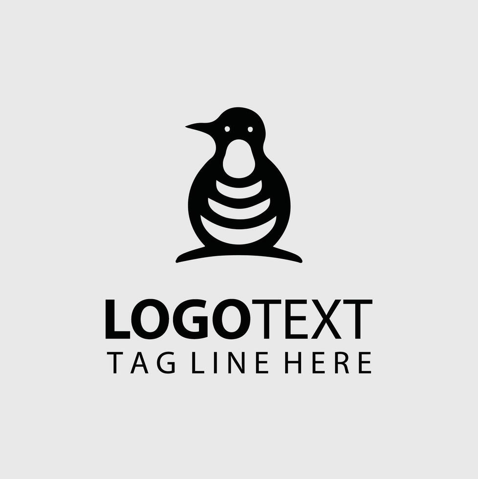 Pride Penguin Collection Logo Design vector