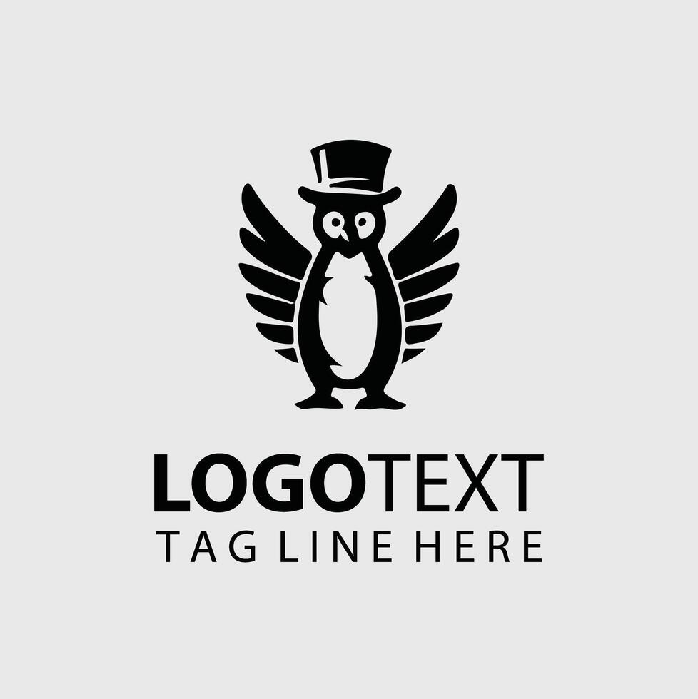 Polar Pals Penguin Collection Logo Design vector