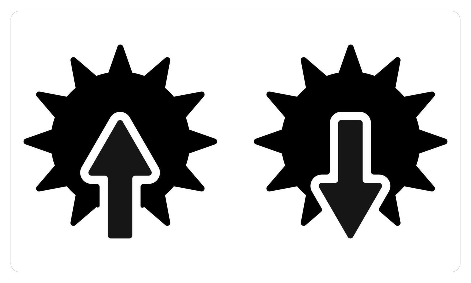 Sunrise and Sunset in black color vector