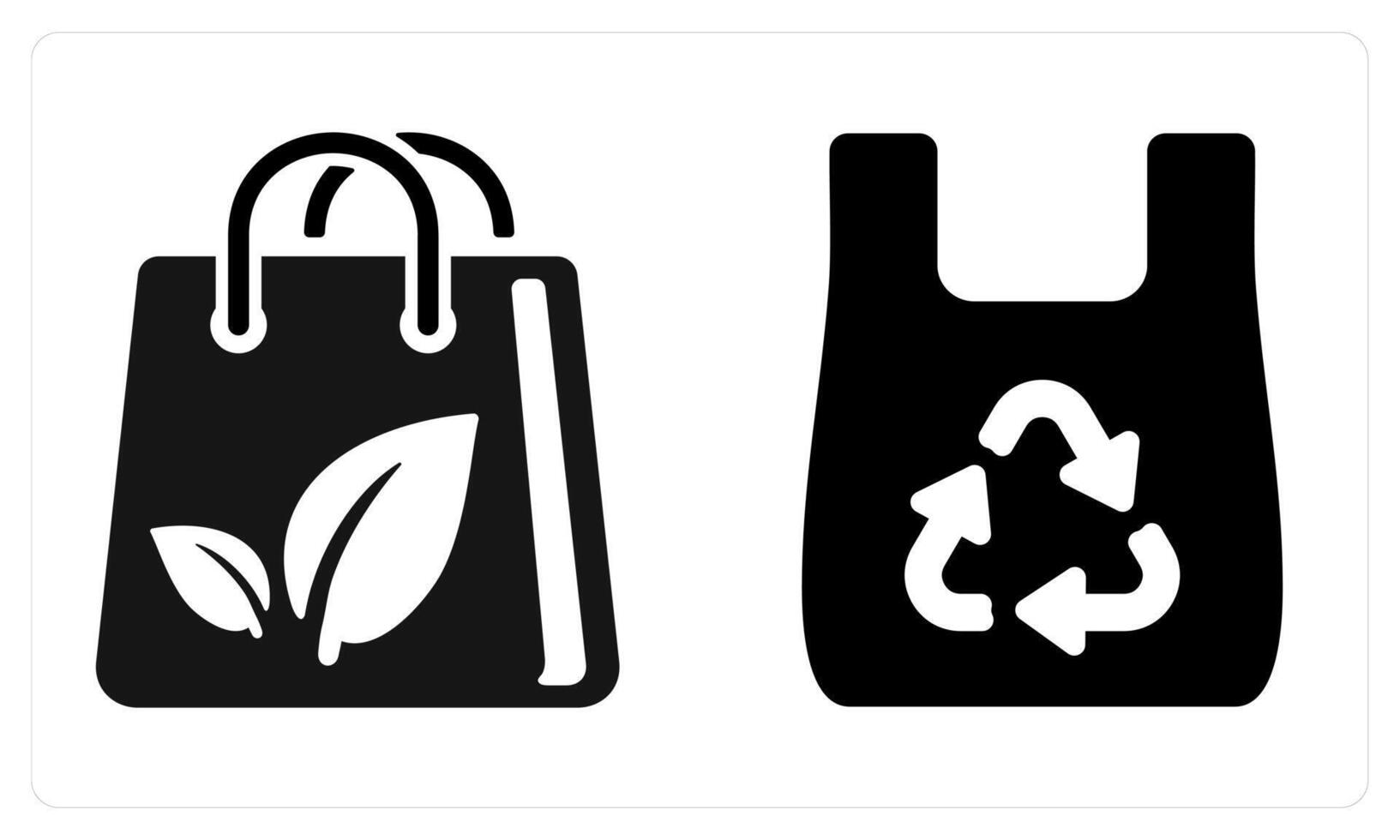 Eco Bag Recycle Bag in black color vector