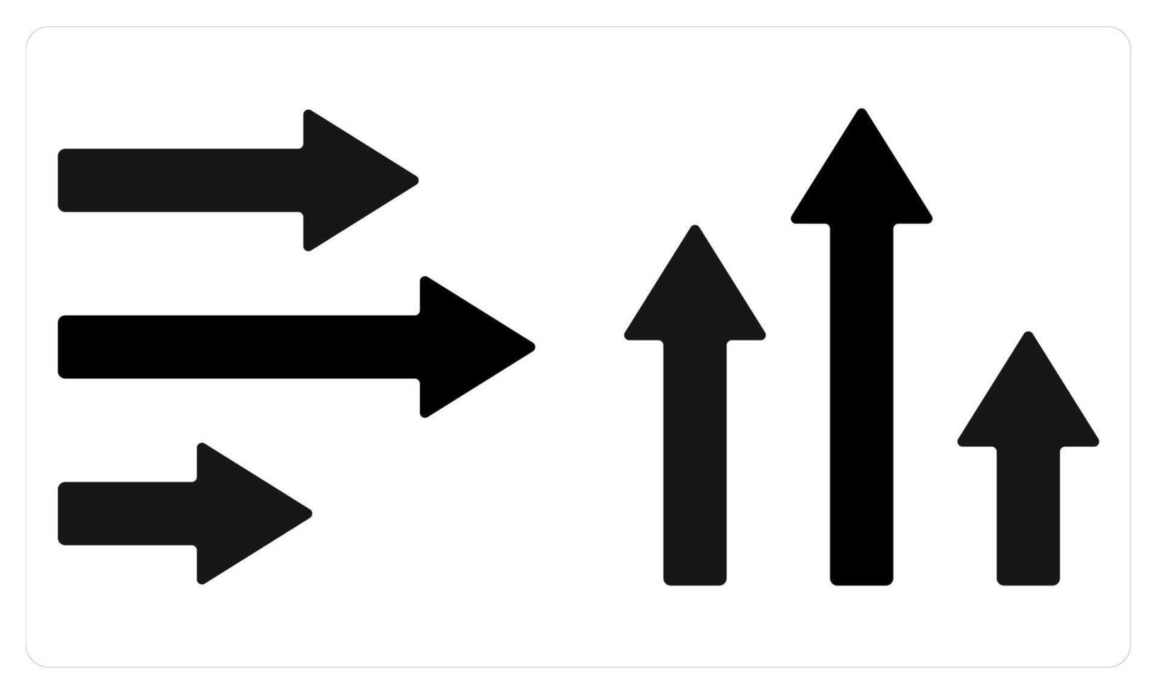 Horizontal and Vertical in black color vector