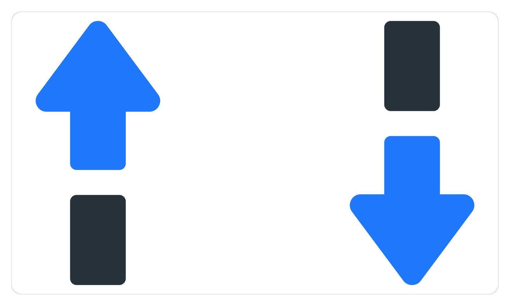 Uploading and Downloading in blue color vector
