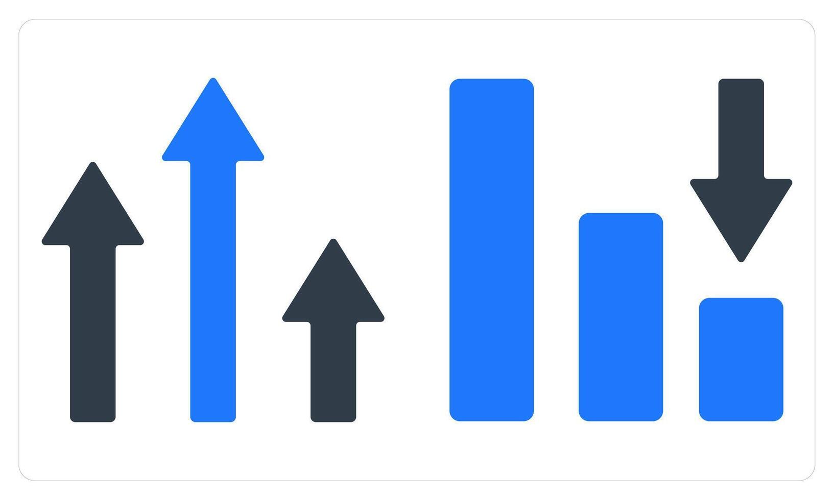 Profit and Loss in blue color vector