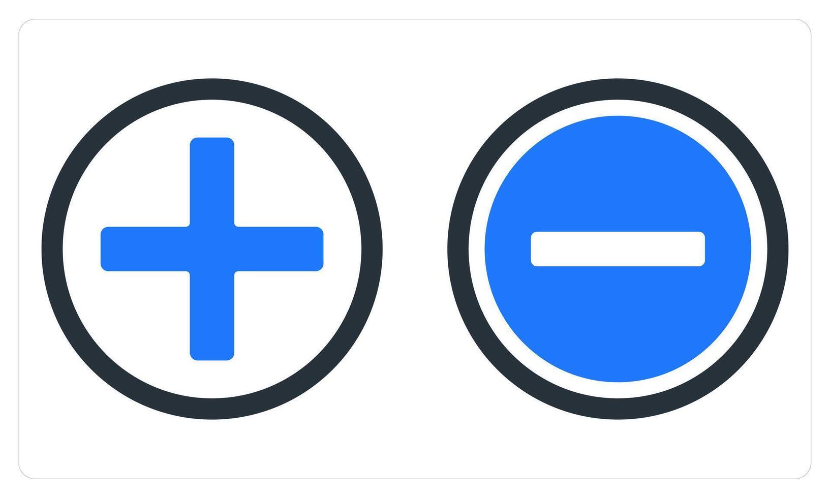 Add and Remove in blue color vector