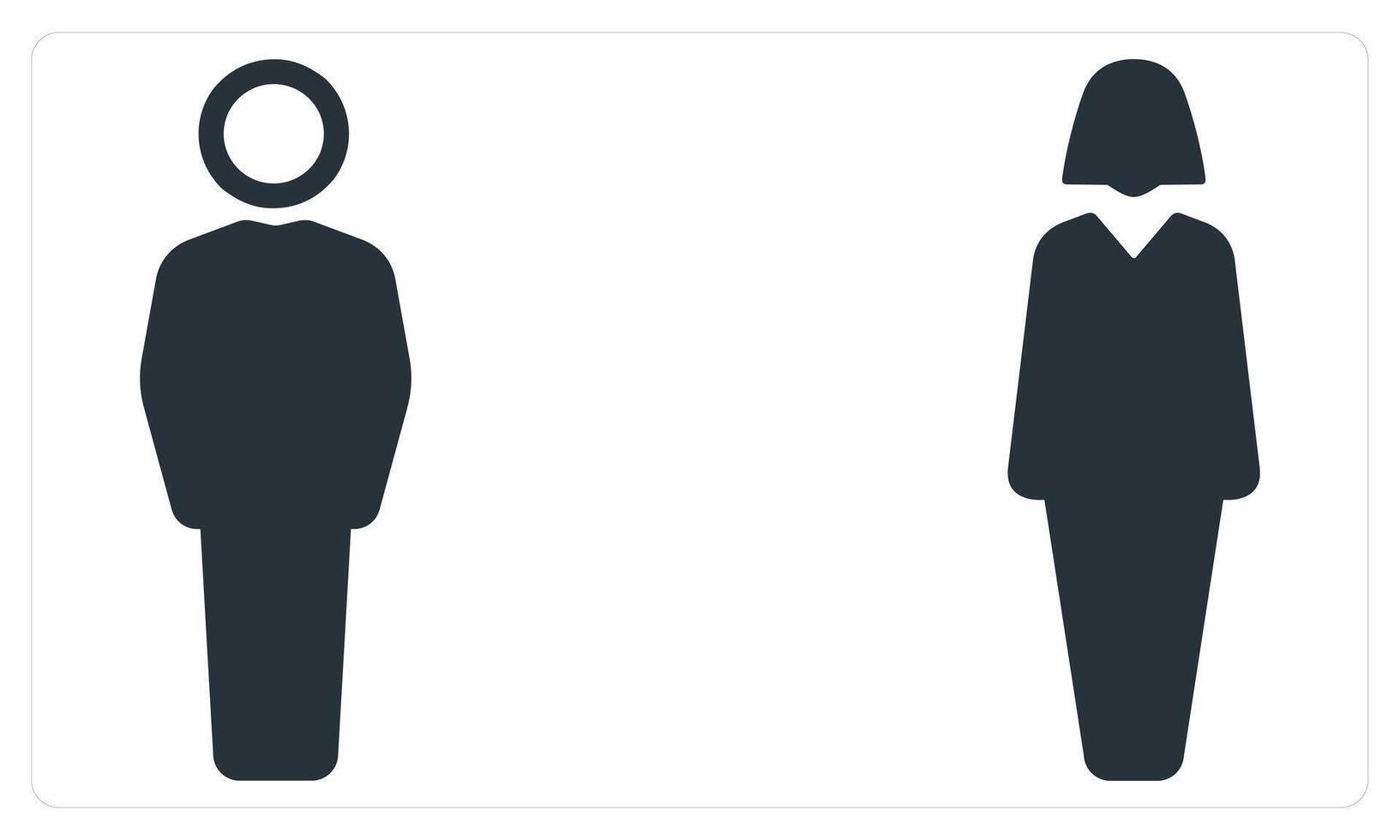 Male and Female in blue color vector