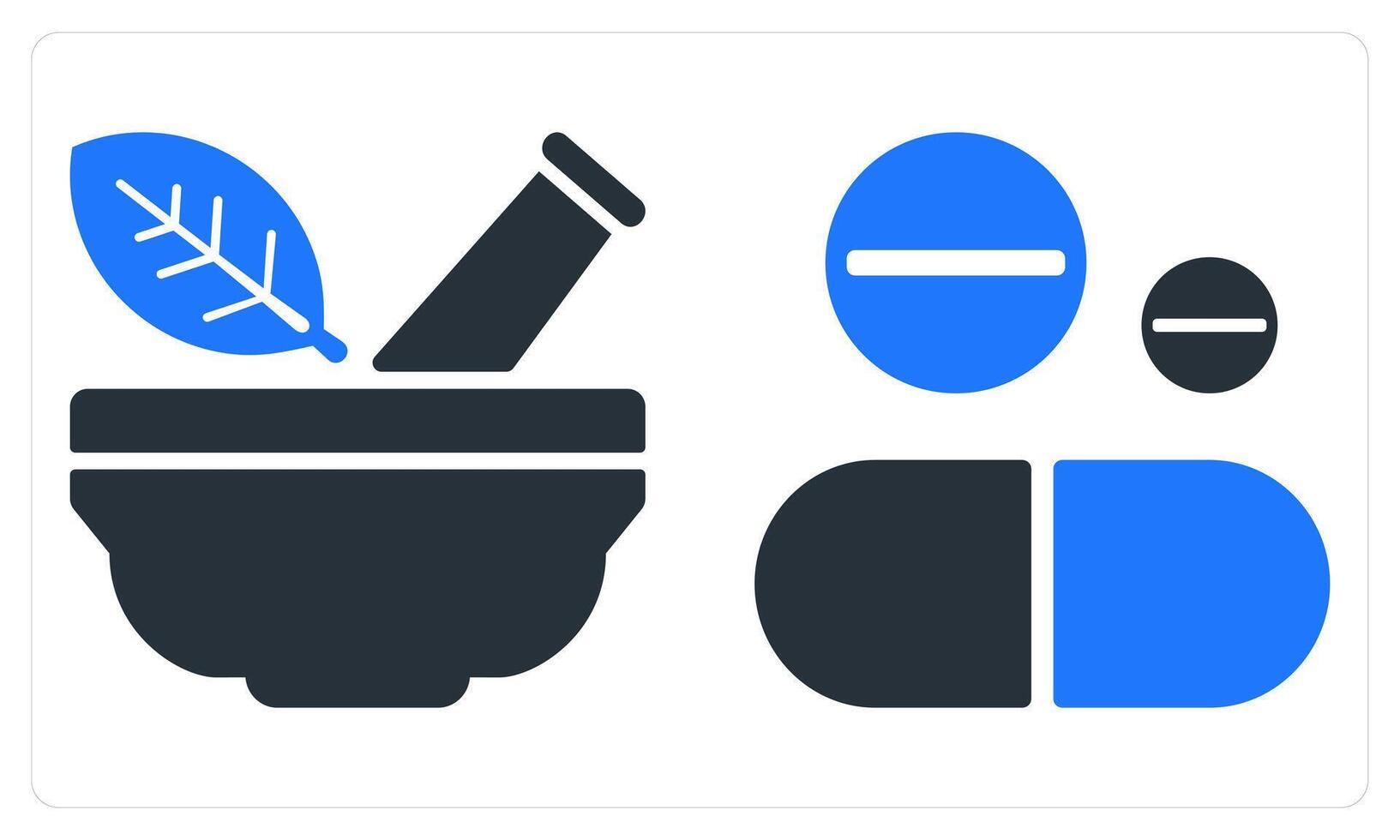 Ayurveda and Medicine in blue color vector