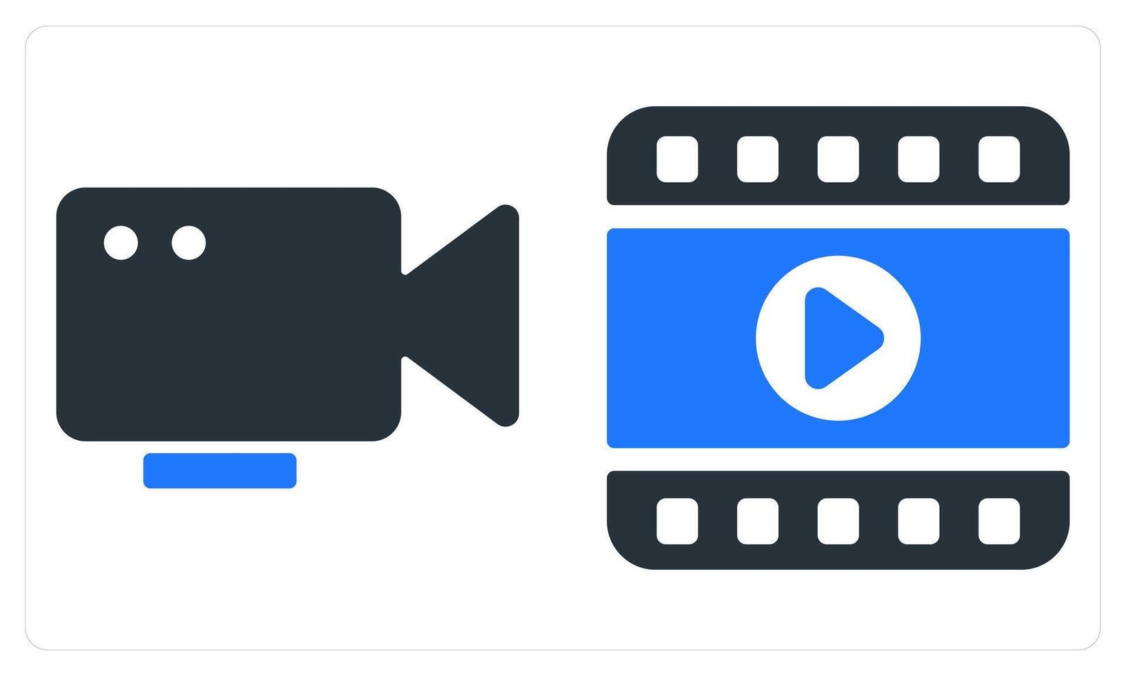 and Clip in blue color vector