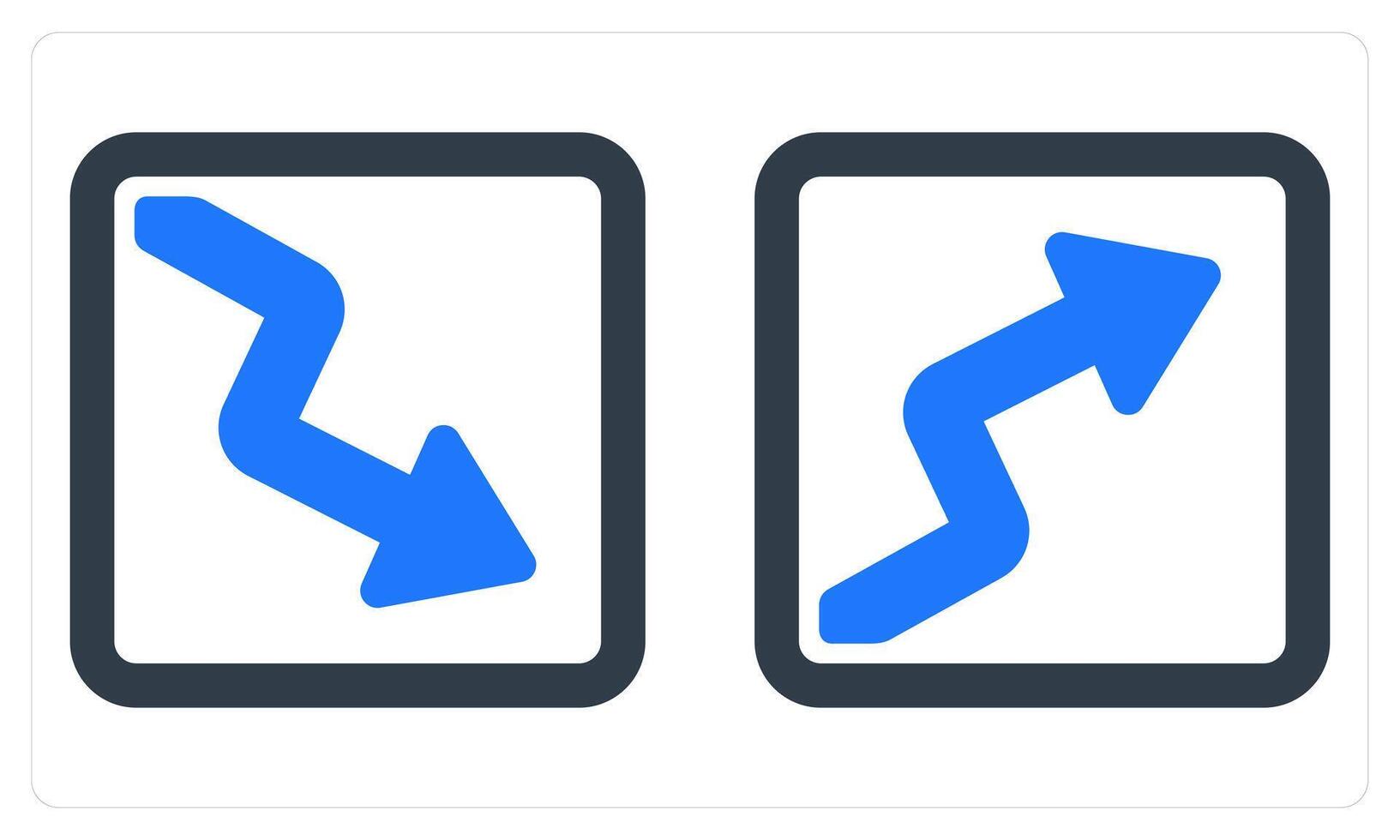 Investment Loss Investment Growth in blue color vector