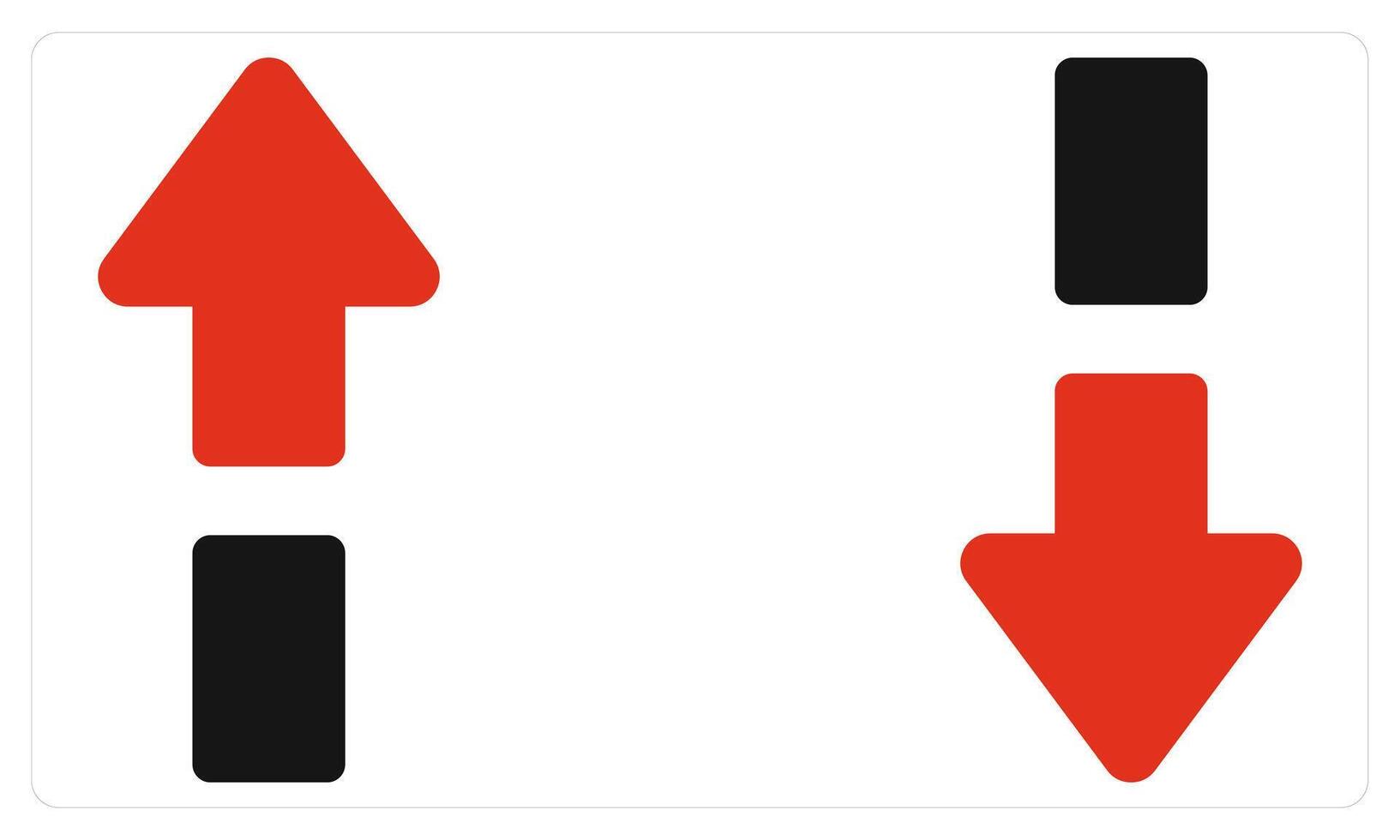Uploading and Downloading in red color vector