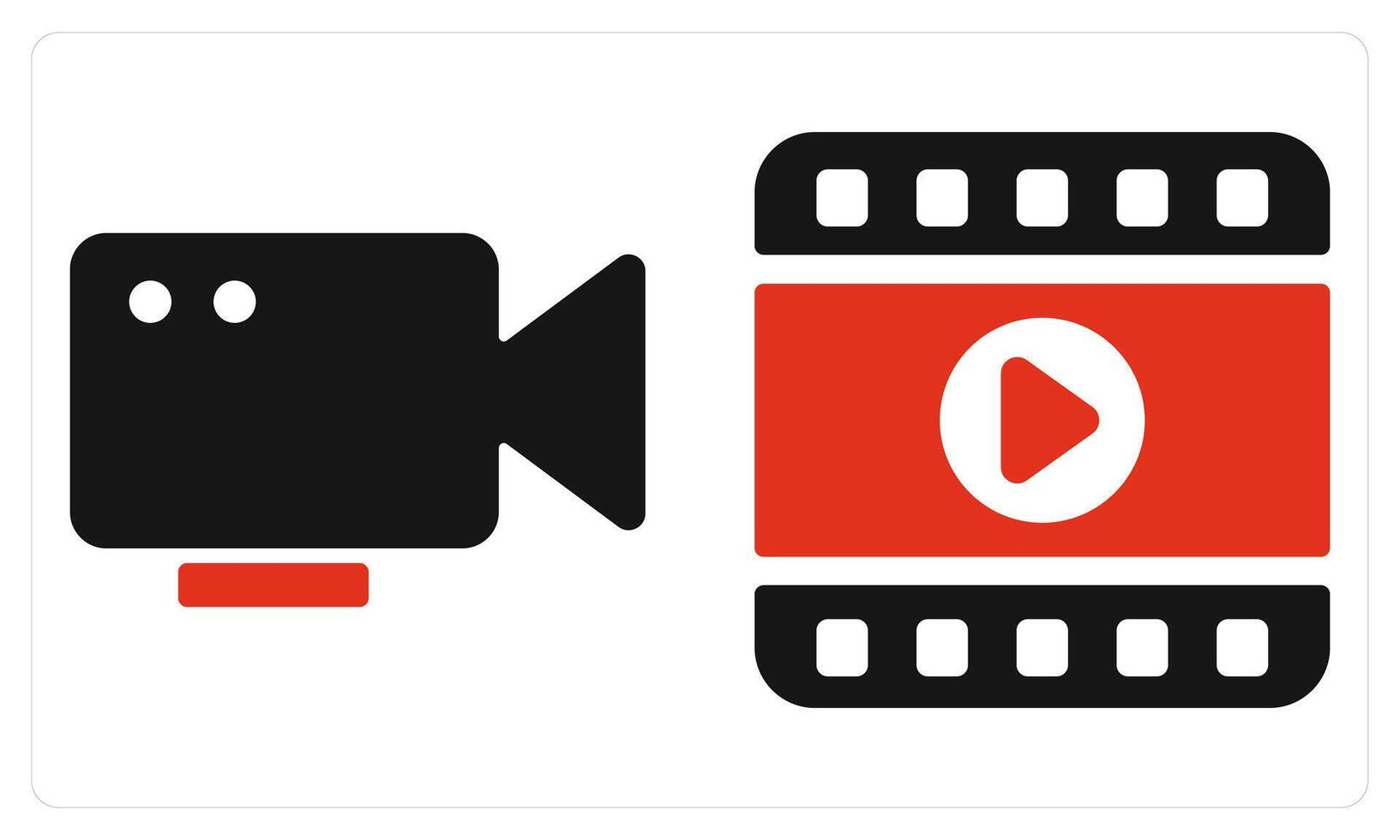 and Clip in red color vector
