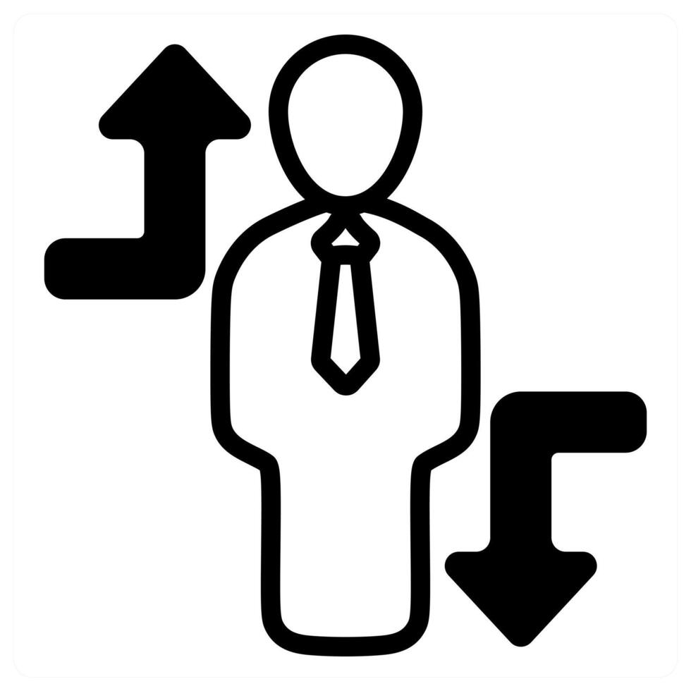crisis overcome icon in black color vector