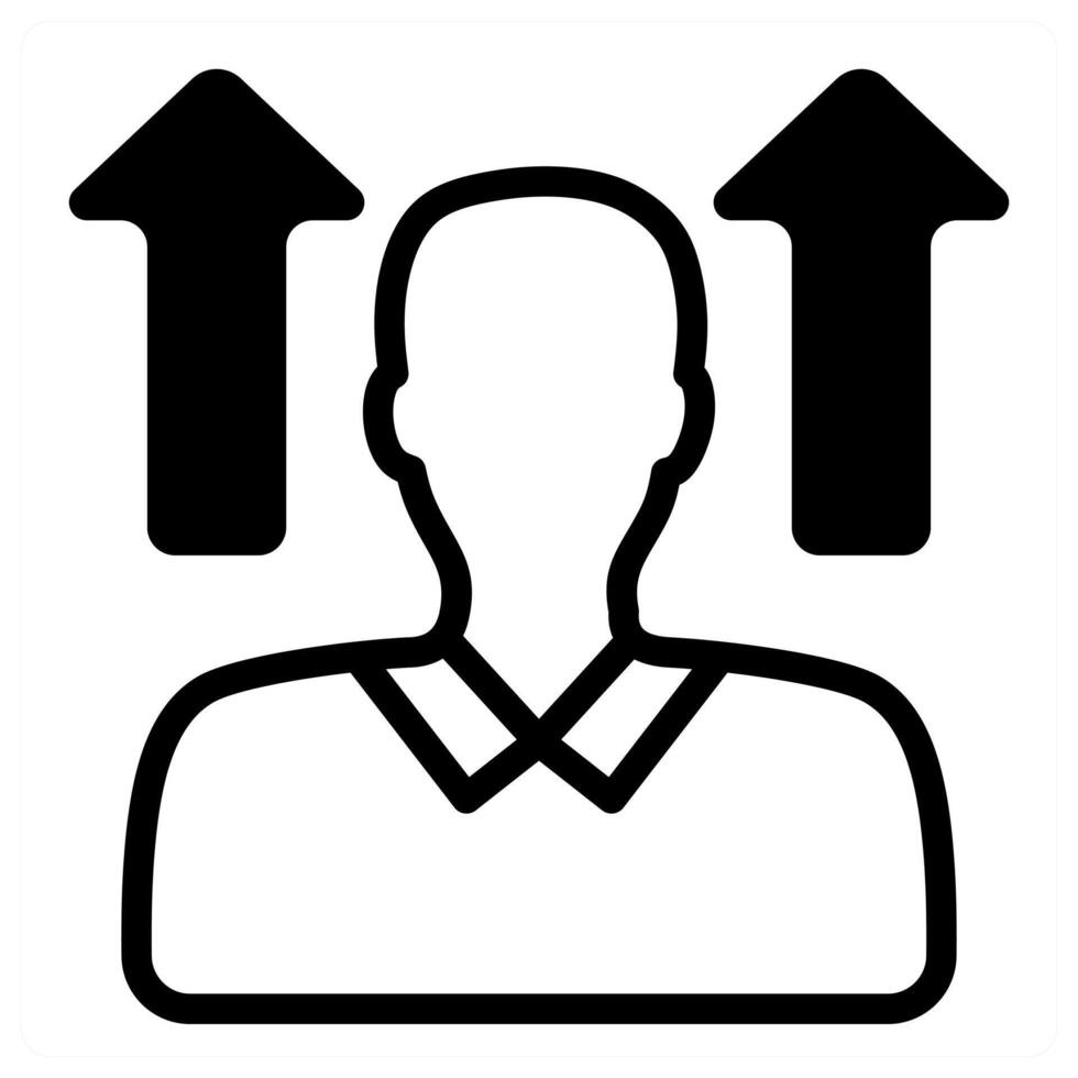 career vision icon in black color vector
