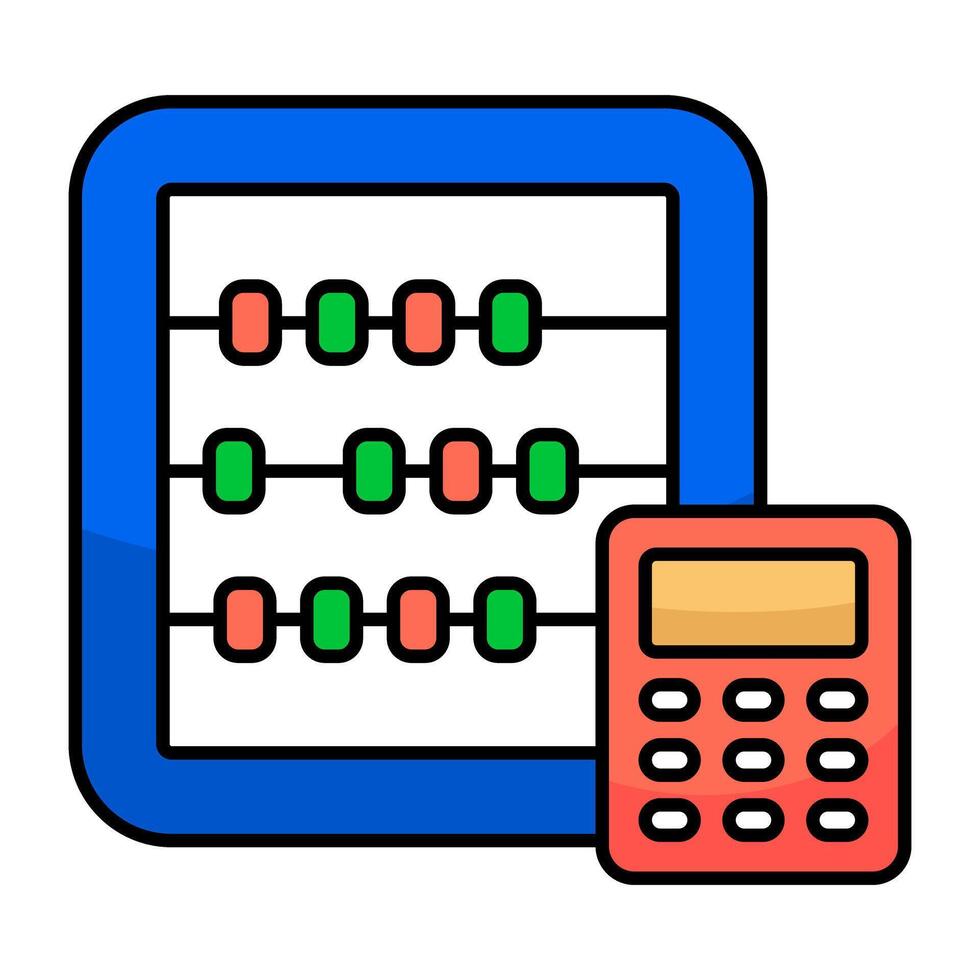 Premium design icon of abacus vector