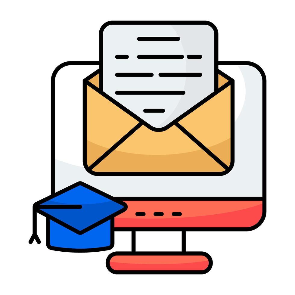 A trendy design of email vector