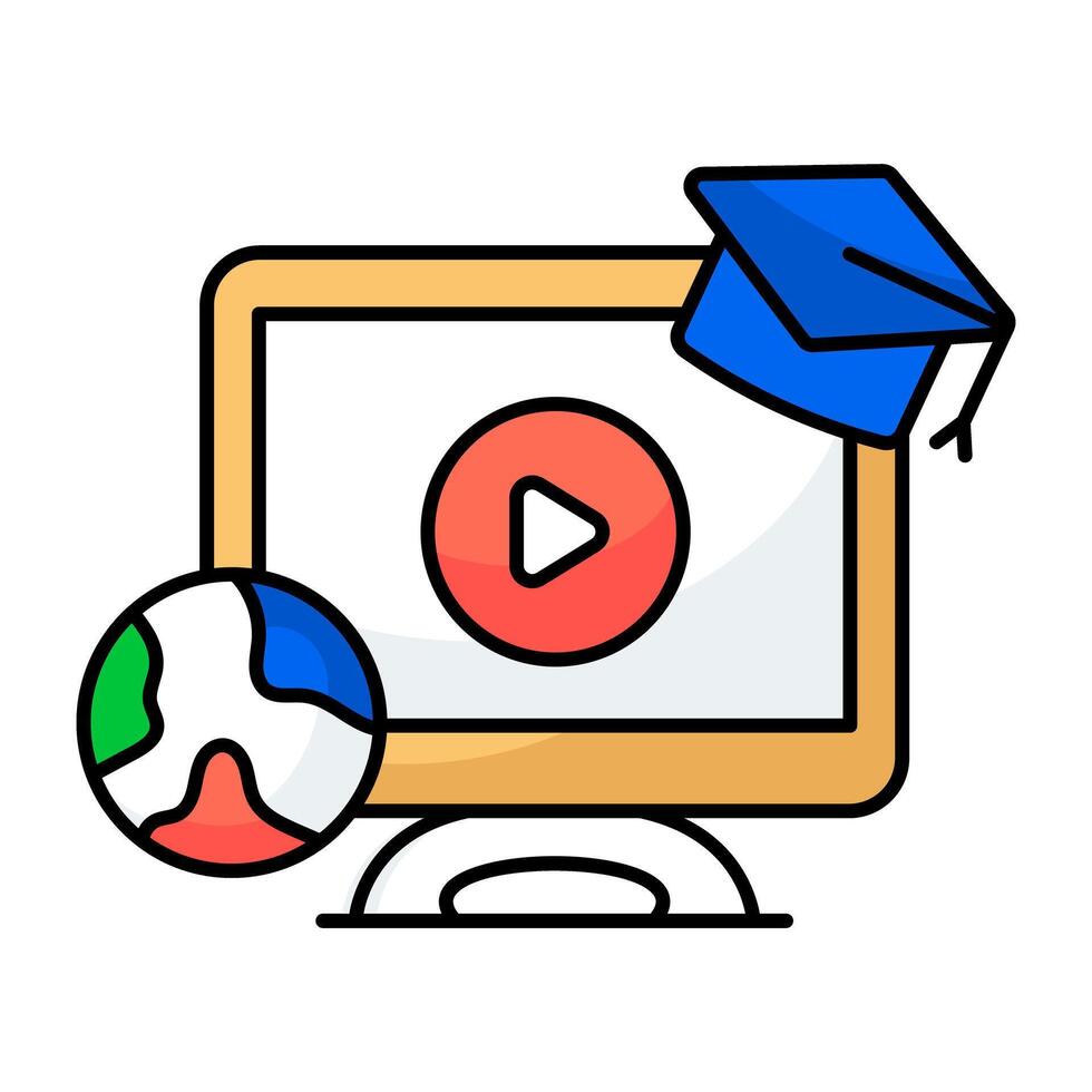 A beautiful design of online vector