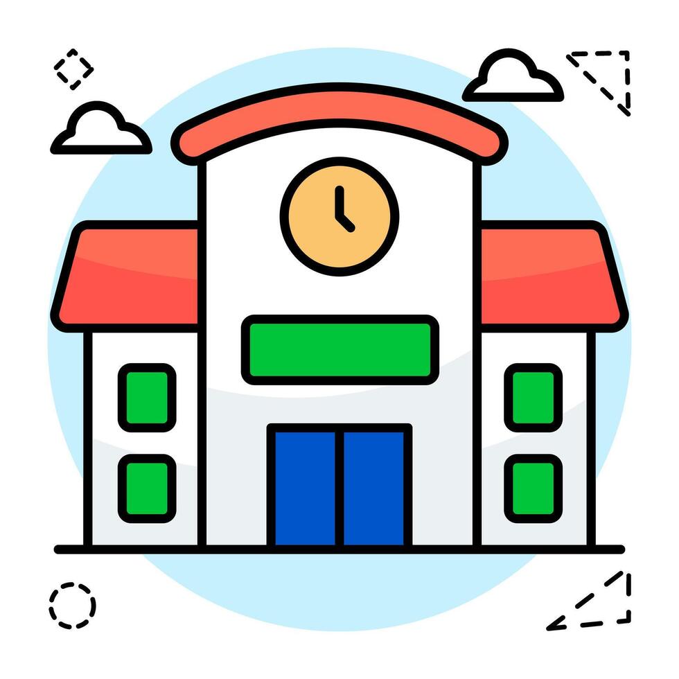 Modern design of school graphics vector