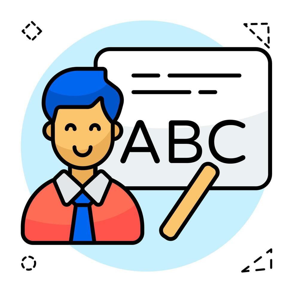 Premium design english lecture vector