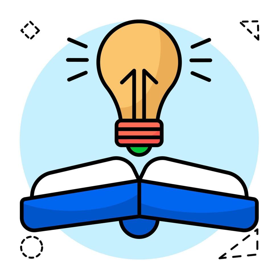 A trendy design of creative book vector