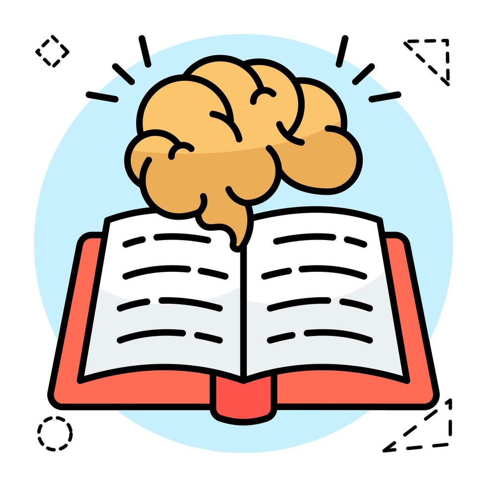 A trendy design of education mind vector