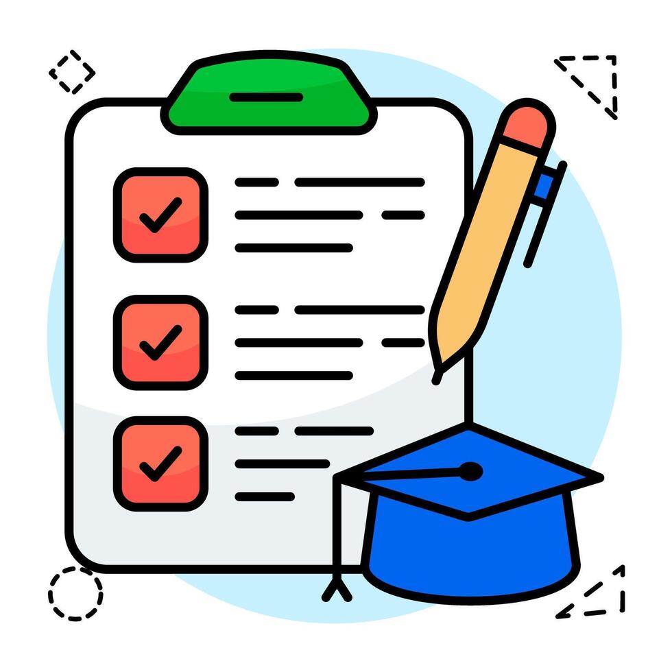 Creative design of test Paper vector