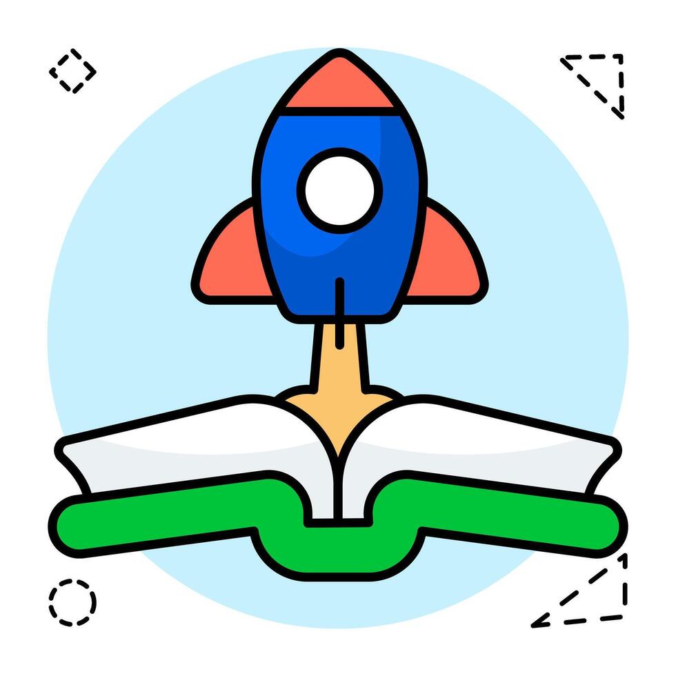 Premium design of book launch vector