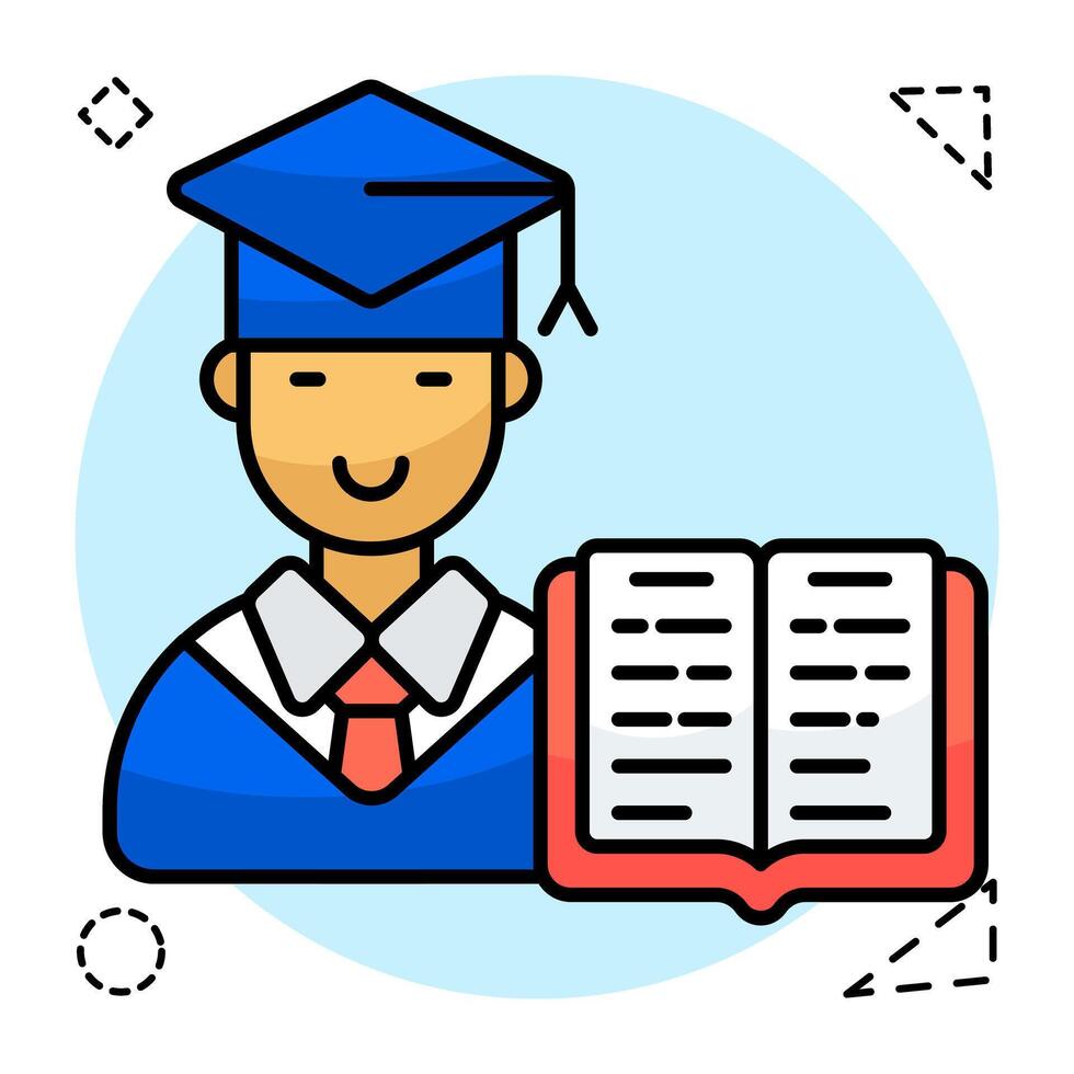 A beautiful design icon of student vector