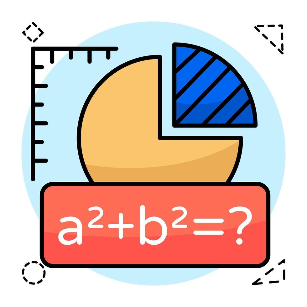 Modern design of math education vector