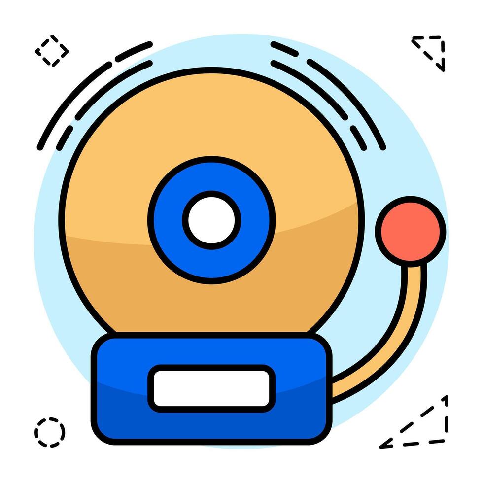 Modern design of school bell vector