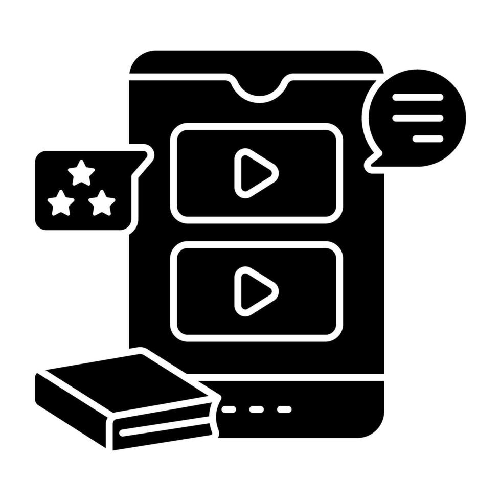 A trendy design of videos chat vector