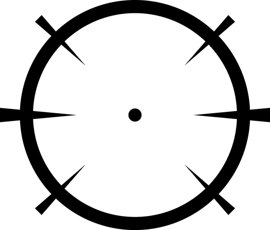 Focusing through sniper scope crosshairs, aiming precisely at the target, embodies accuracy, determination, and the relentless pursuit of achieving goals and objectives vector