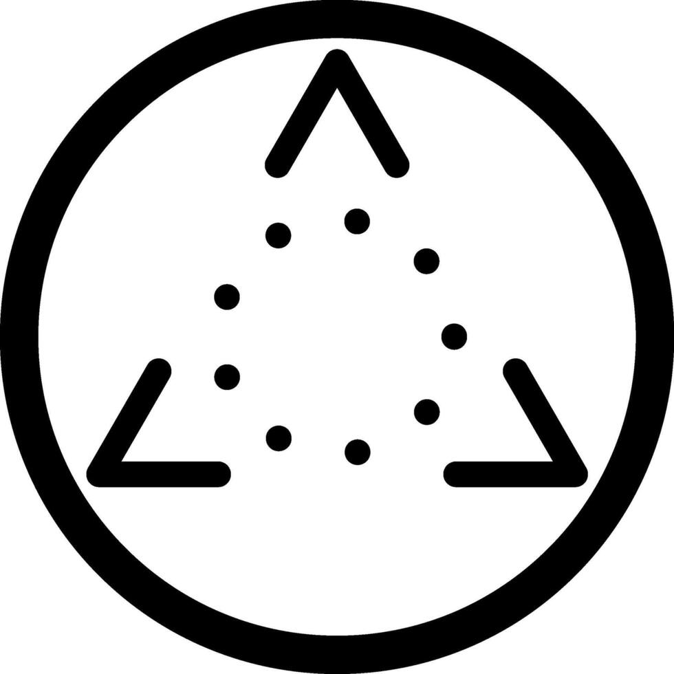 Three rotating arrows forming a triangle are enclosed within a circle, symbolizing a continuous cyclical process, often used to represent loading or processing vector
