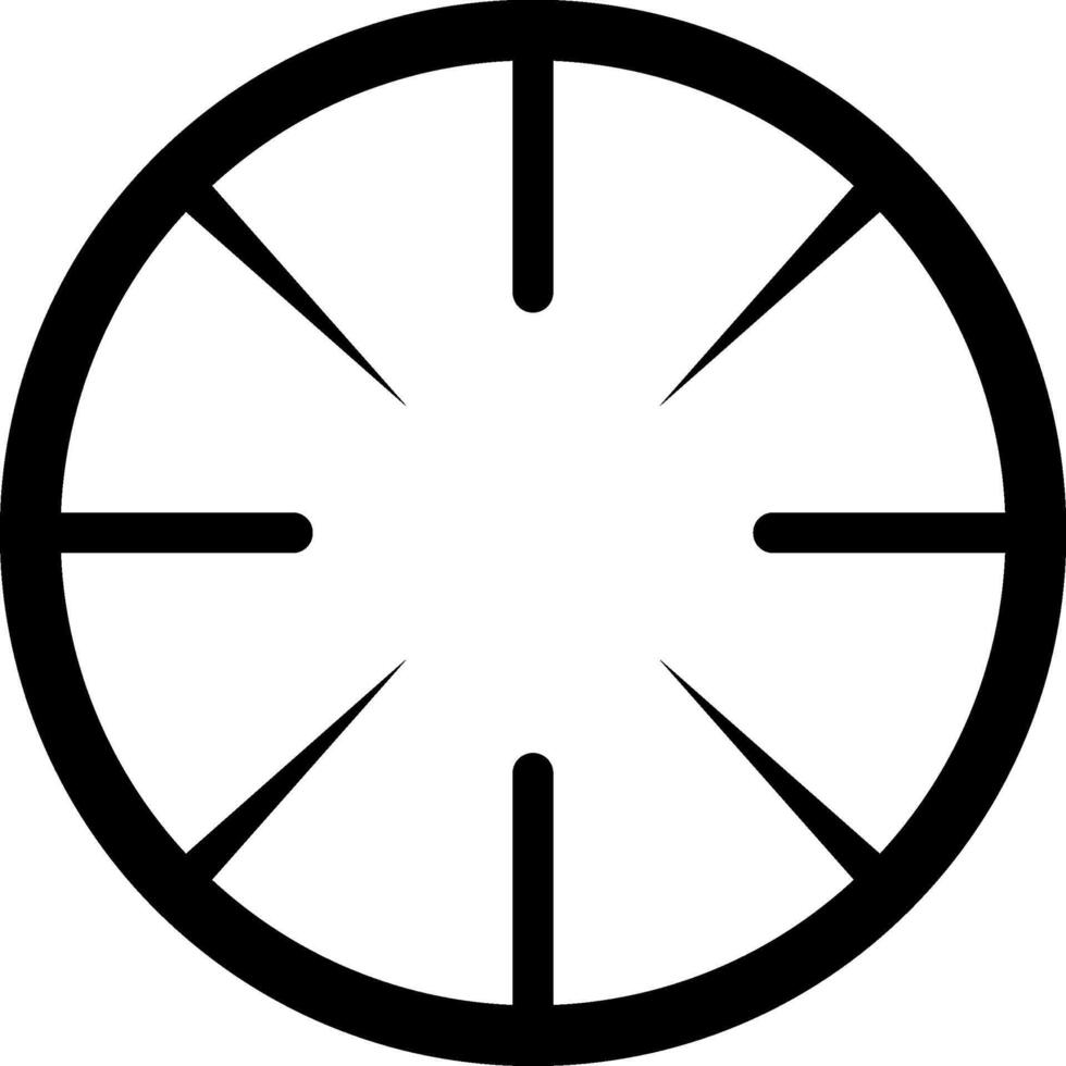 Circular sniper scope crosshairs highlighting precise aiming at a target, representing focus, accuracy, and precision essential for achieving goals and reaching objectives effectively vector