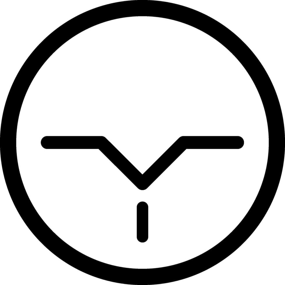 Simple and essential black and white round icon featuring a stylized bird in flight, embodying elegance and freedom, ideal for use in apps, websites, and infographics vector
