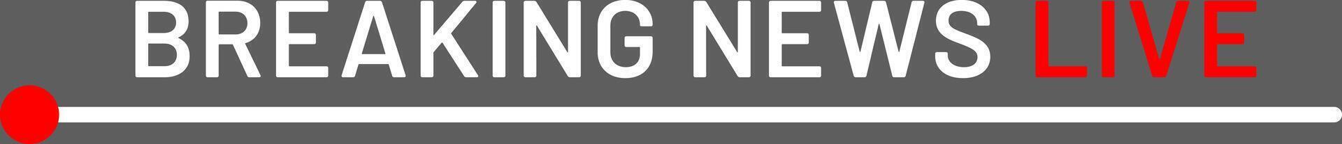 Breaking news live is being broadcast during a special report on television, providing real time updates on important events as they unfold vector