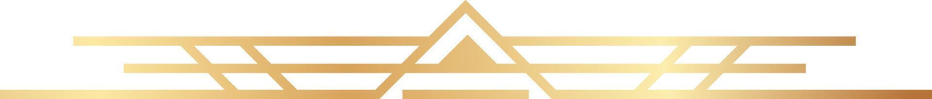 Golden geometric logo forming the letter a with horizontal lines and triangles, suitable for businesses or brands looking for a modern and elegant design vector