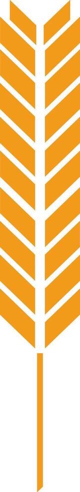 Simple and modern illustration of a wheat stalk symbolizing farming, harvest, and the food industry, representing concepts of sustainability, nutrition, and growth vector