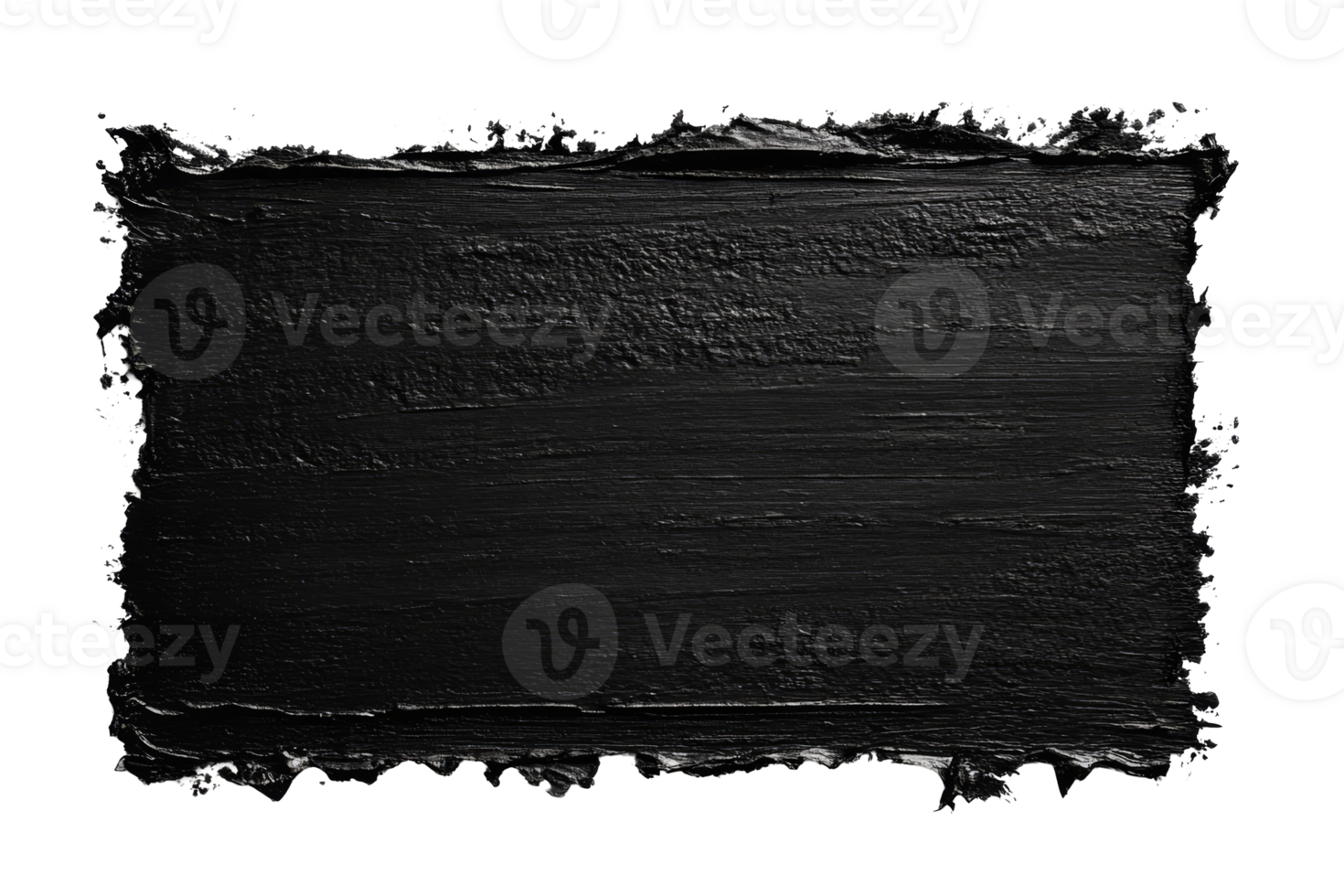 Black paint stroke on transparent background for design projects png