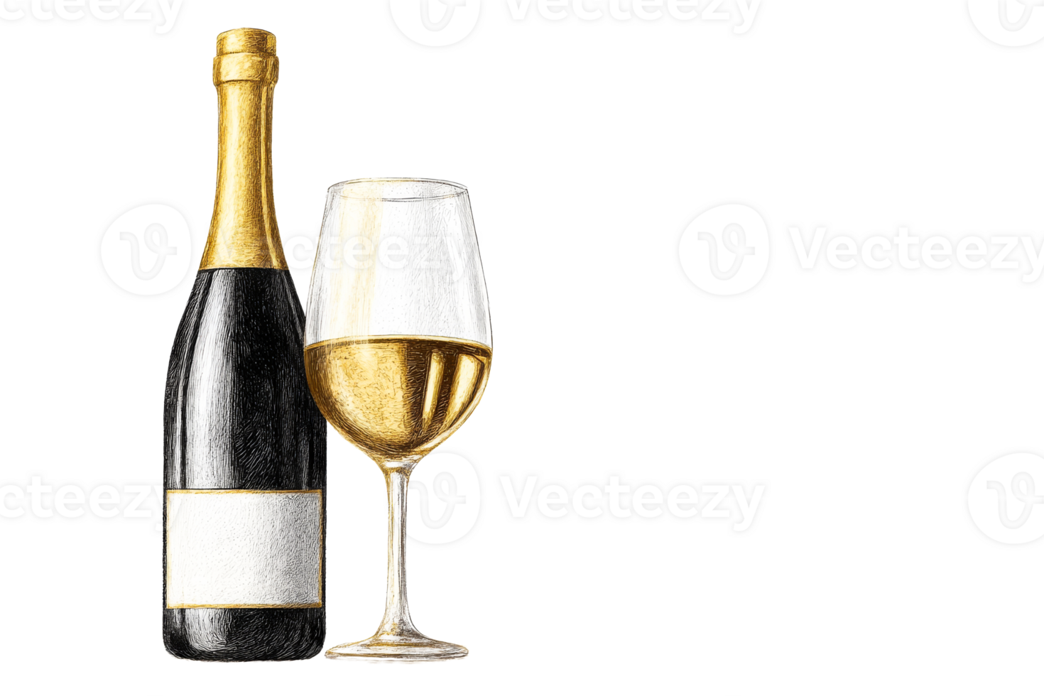 Celebrate with sparkling wine and elegant glass in a joyful toast png