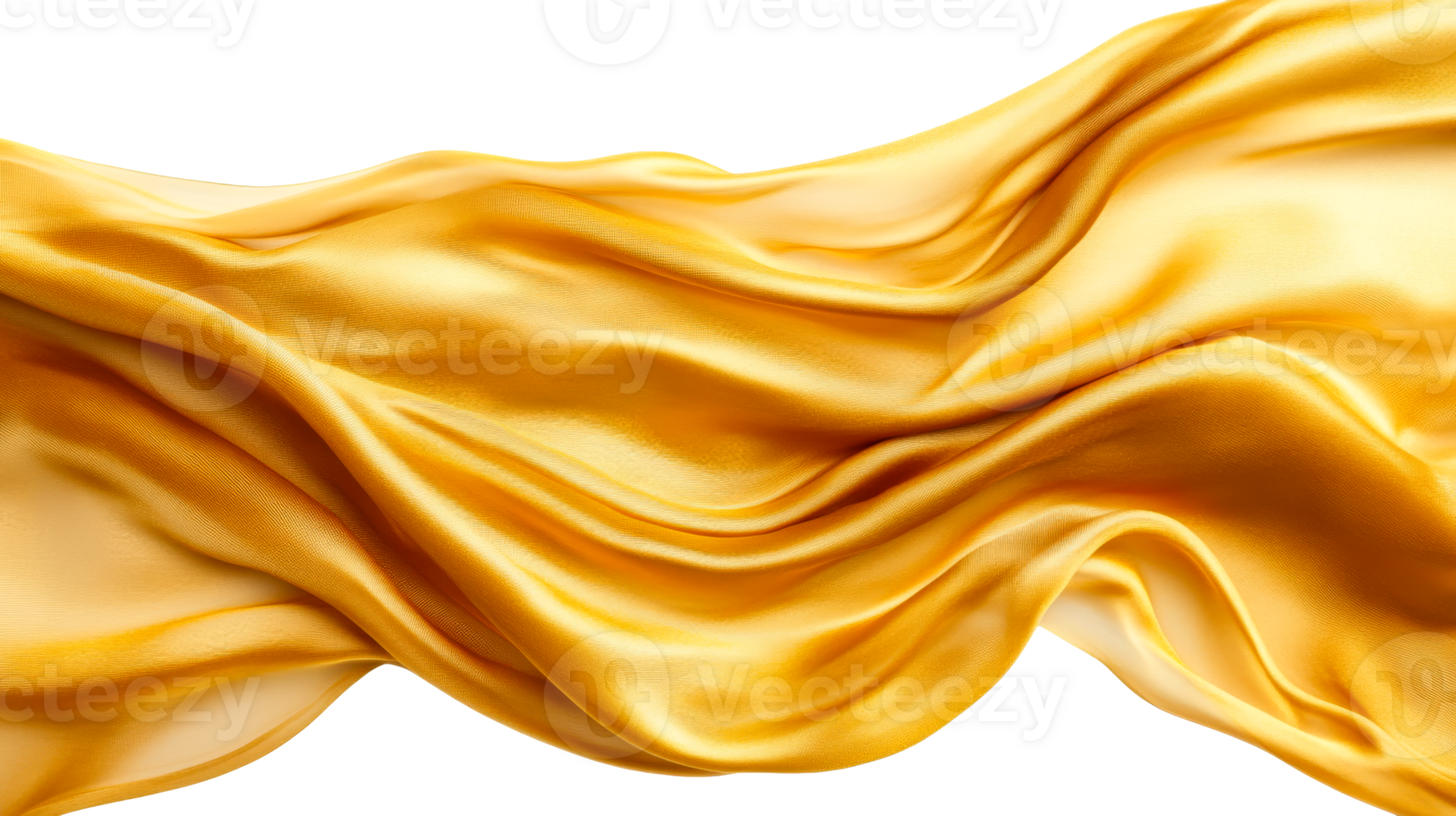 Golden silk fabric flowing with smooth texture and elegance png