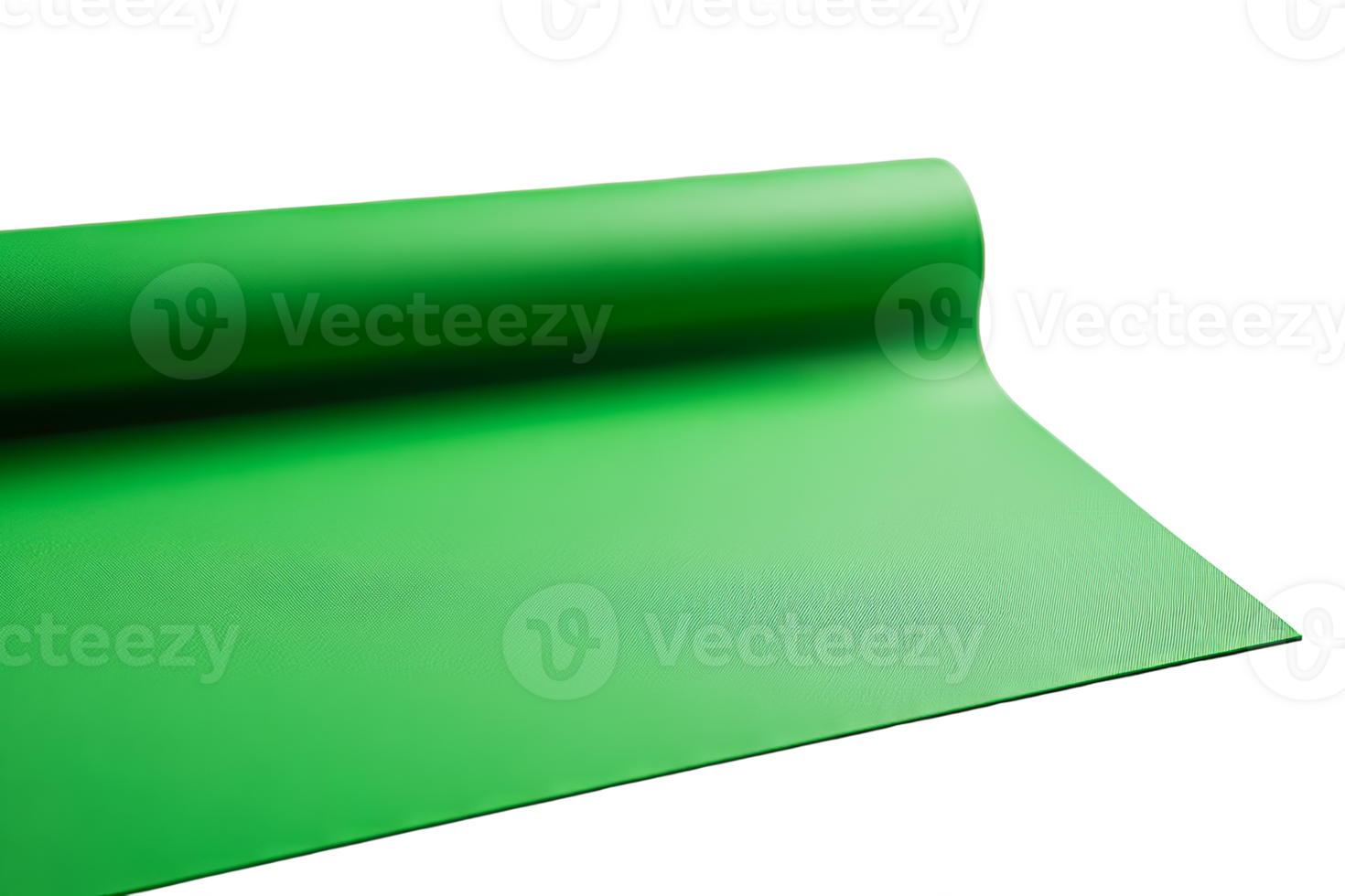Green vinyl roll on transparent background ready for crafting projects png