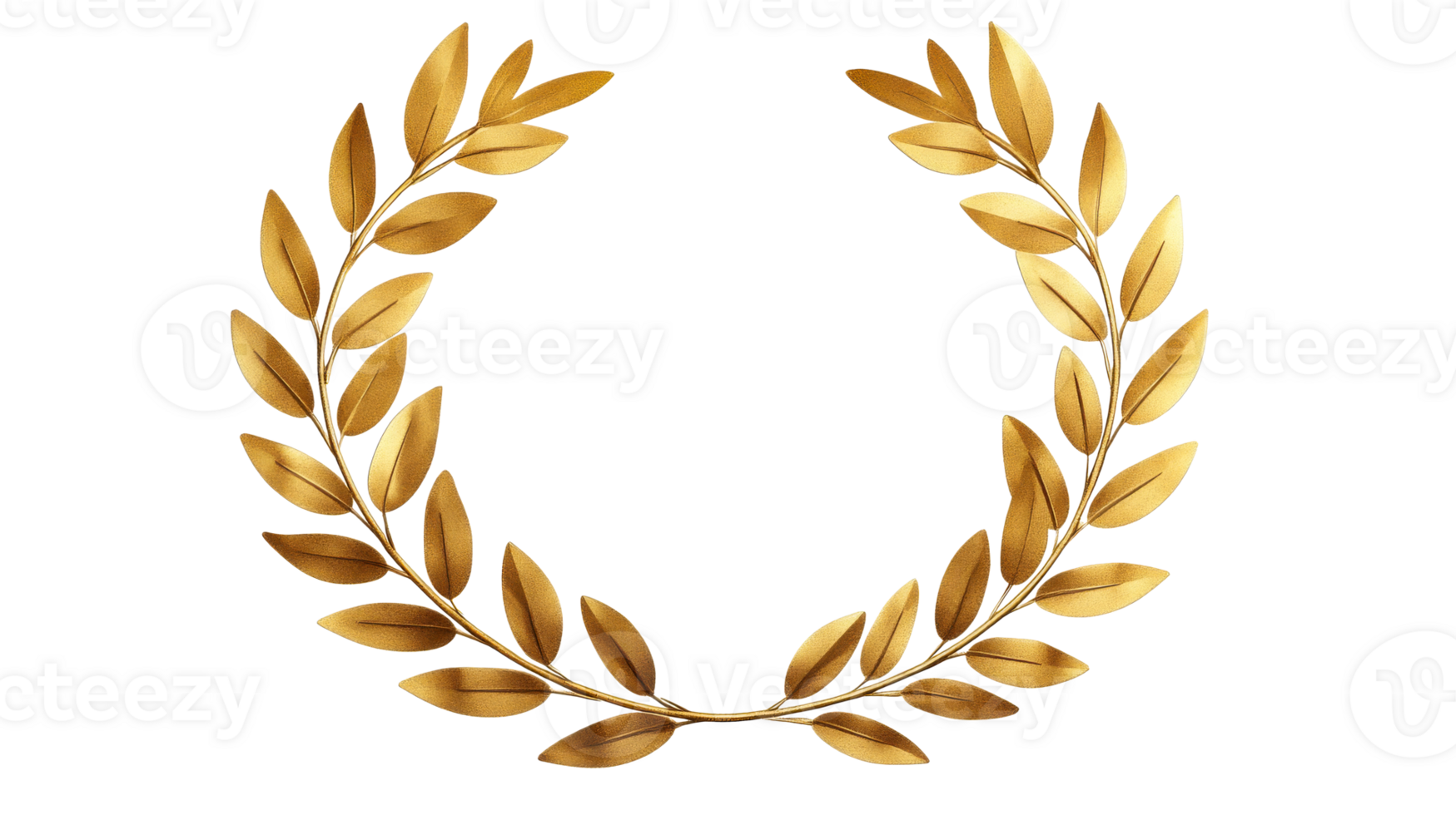 Golden laurel wreath symbolizing victory and achievement png