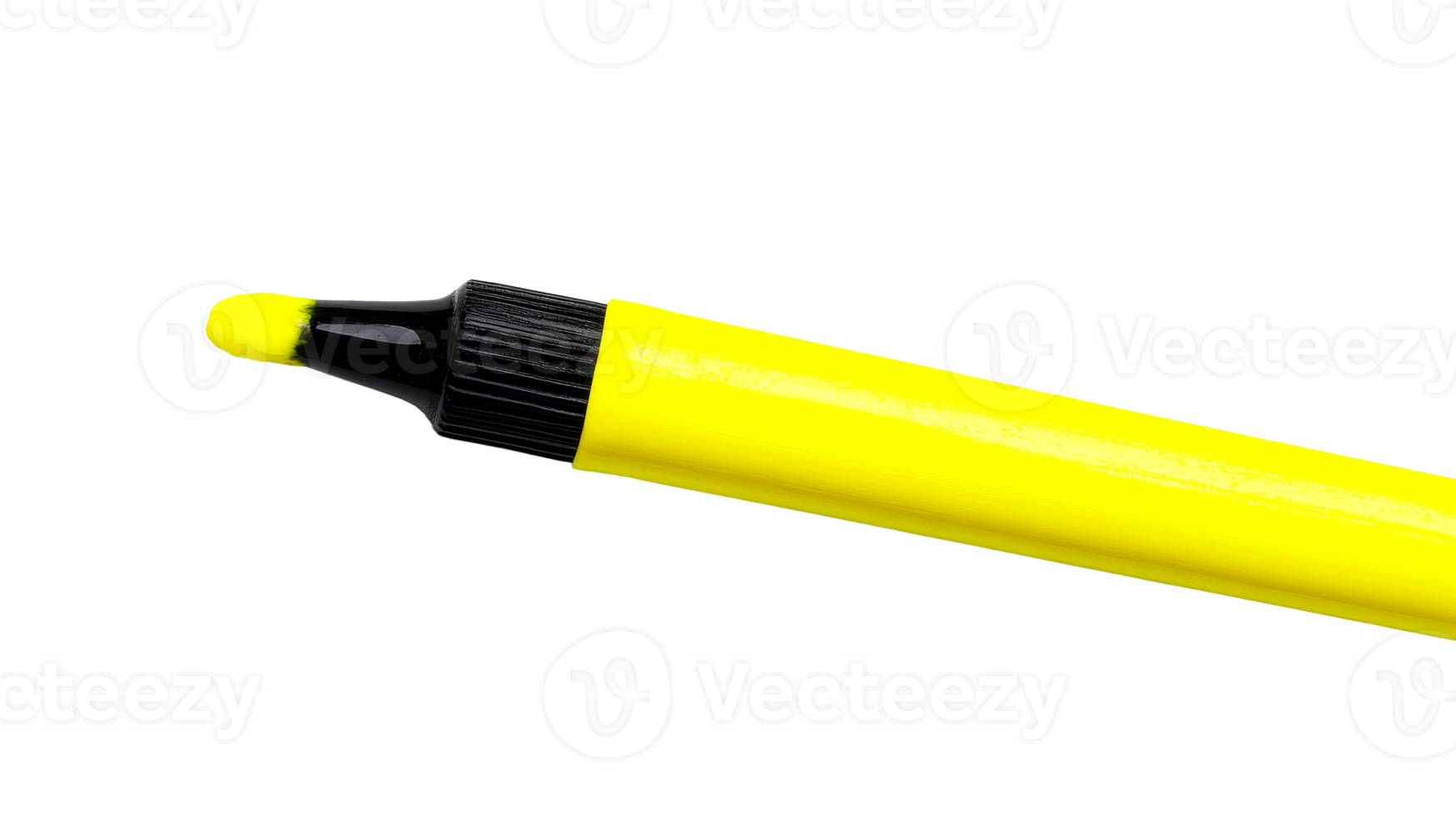 Bright yellow highlighter ready for marking important notes and texts png