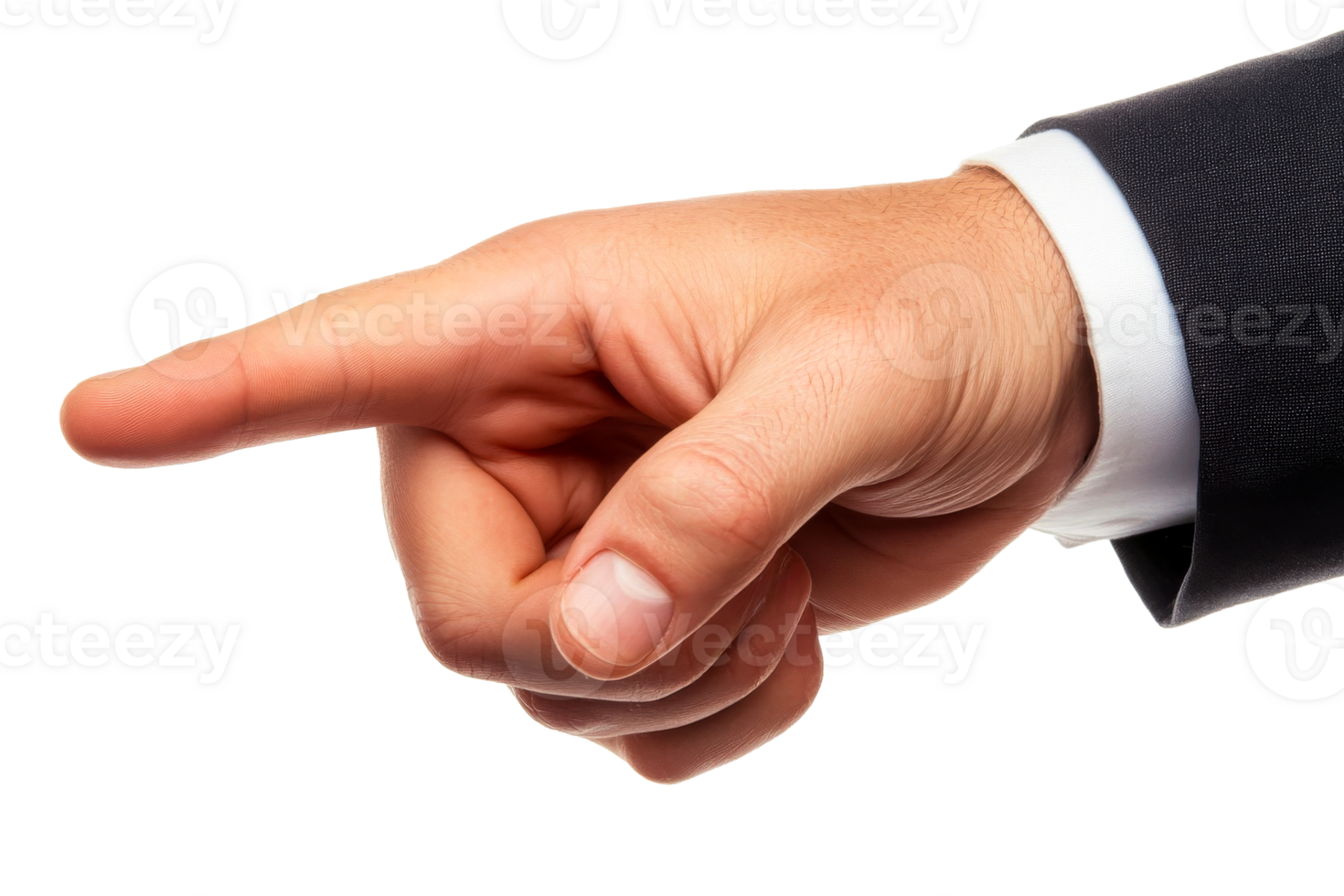 Hand pointing to indicate direction or emphasis professionally png