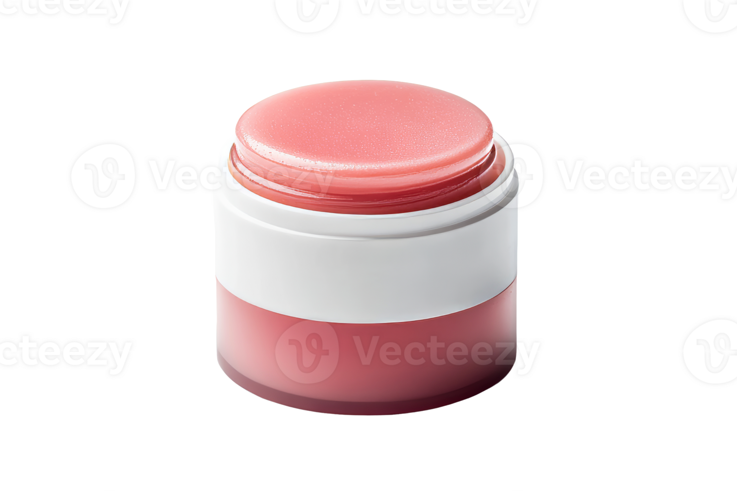 Lip balm in a container with a transparent background png