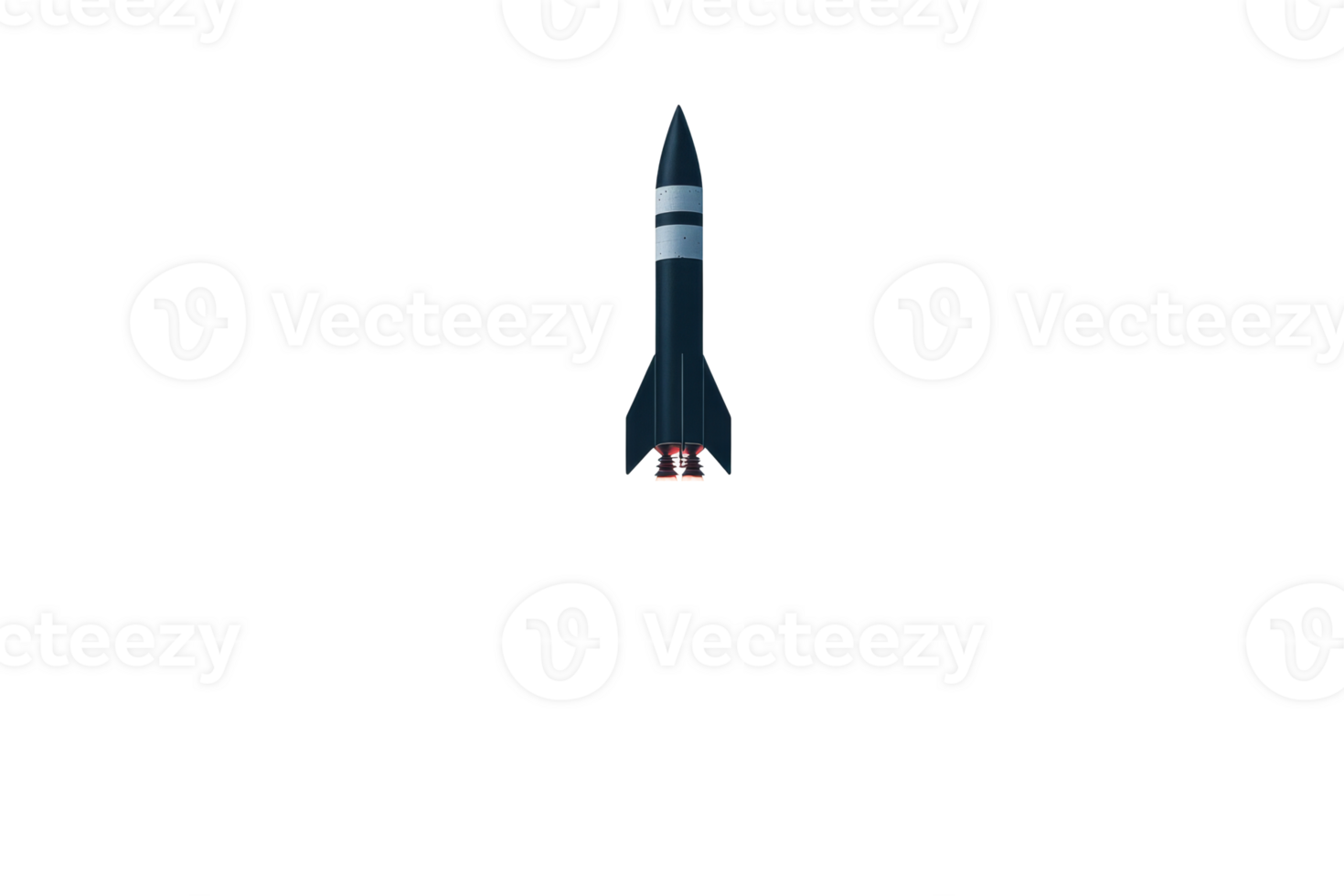 Rocket launching into the sky with detailed design elements png