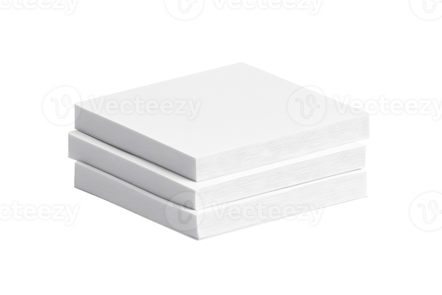 Stack of three blank canvases ready for creative artwork png