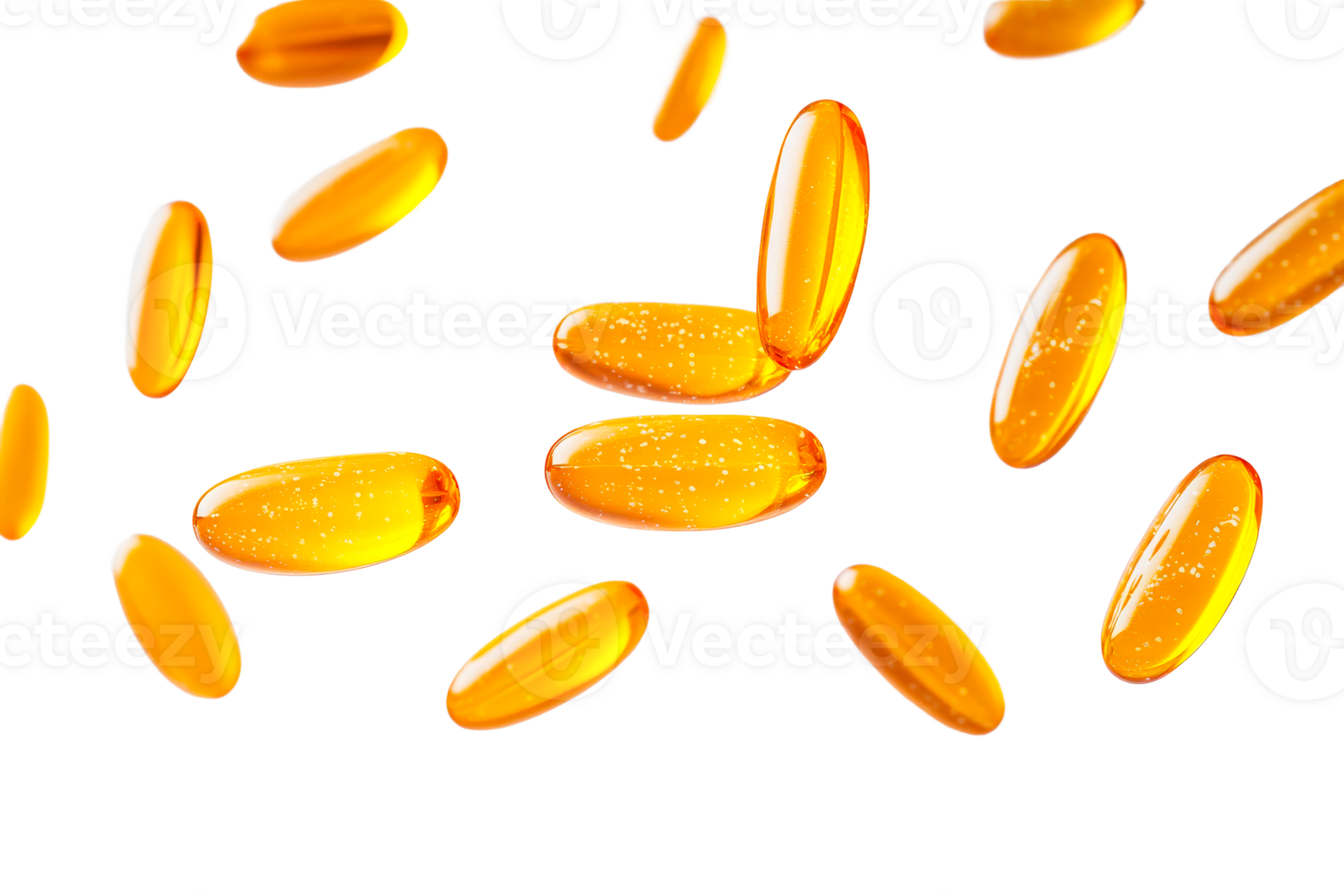 Fish oil capsules, golden, black background, supplement health , cut out transparent png