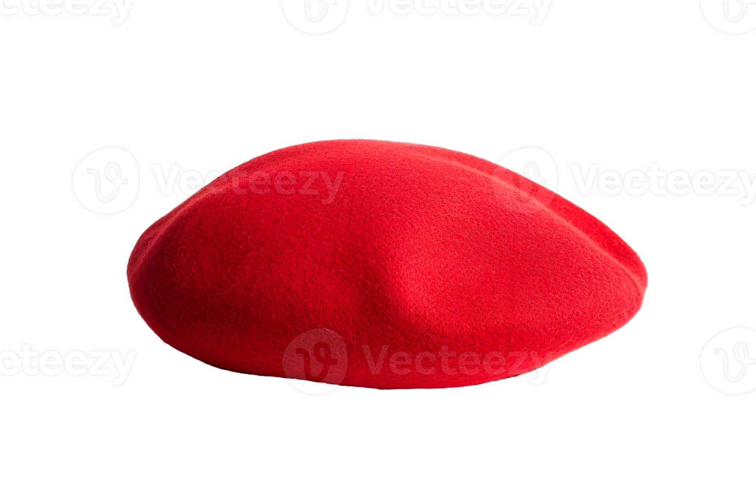 Red beret, soft headgear, artist apparel, fashion accessory, cut out transparent png