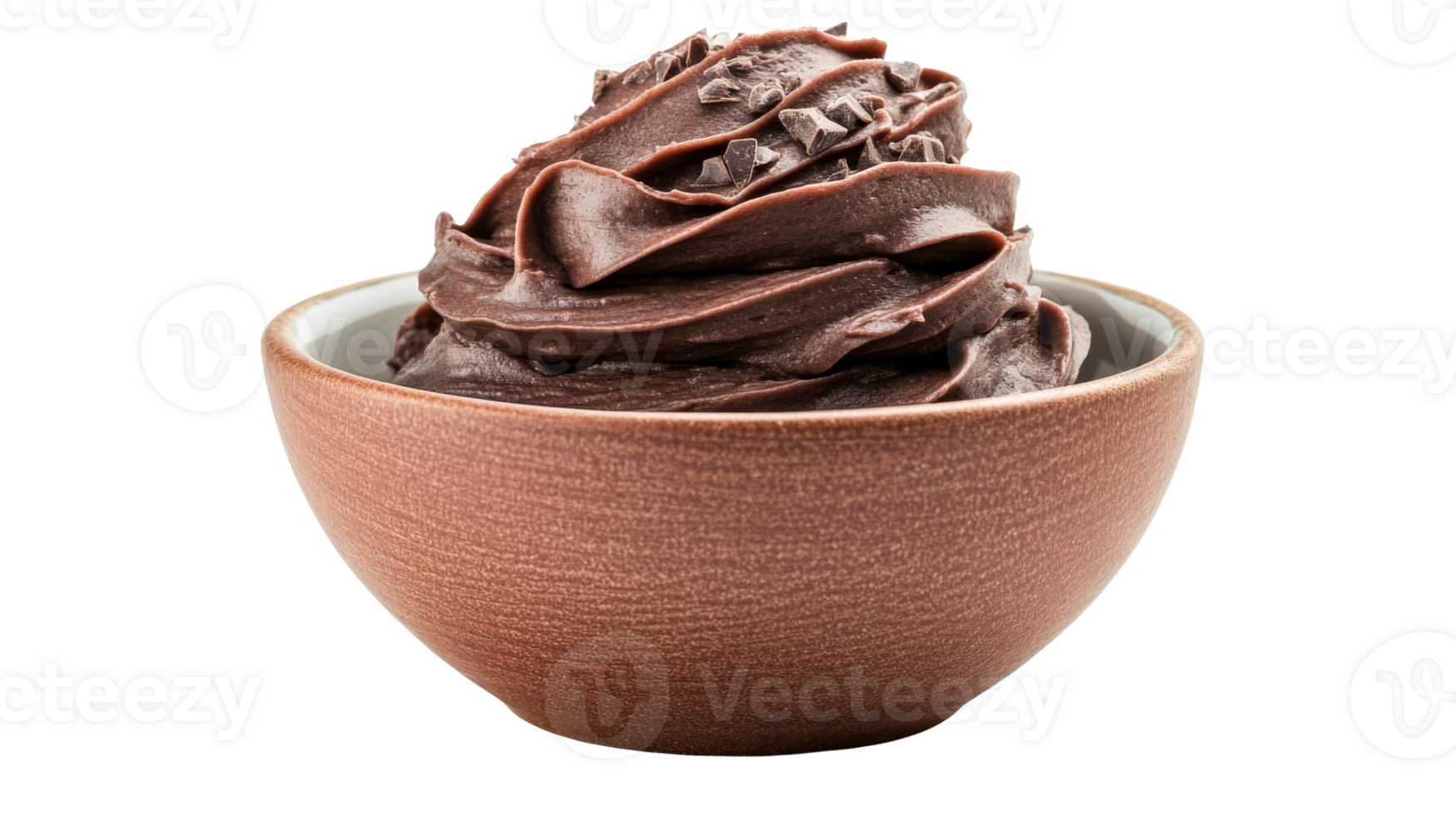 Chocolate dessert in bowl, gourmet snack, food indulgence, cut out transparent png