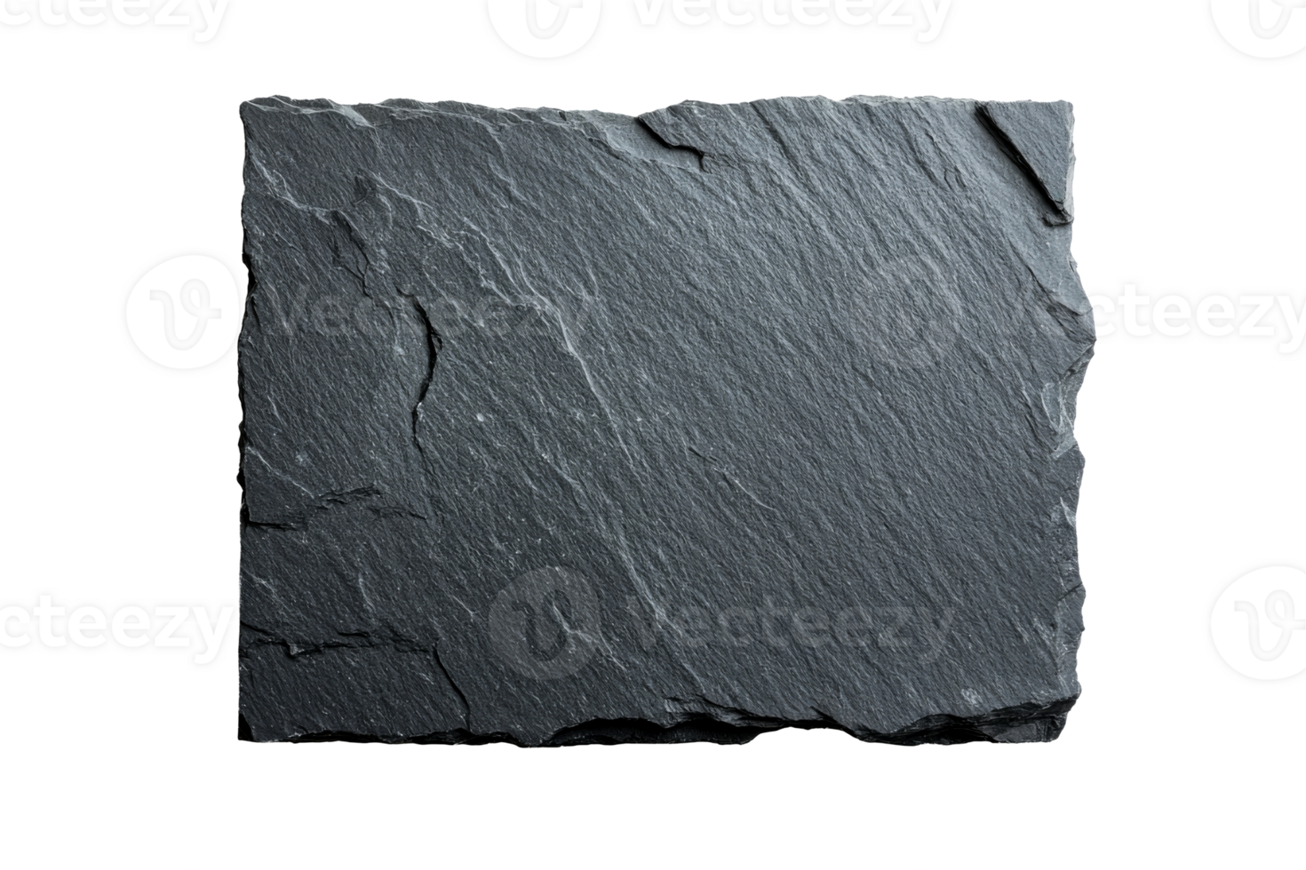 Stone texture square, rough background, gray color natural material, cut out transparent png